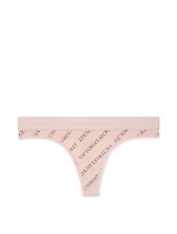 Трусики Стрінги Victoria's Secret Logo Cotton Thong Panty_3