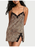 Нічна Сорочка Victoria's Secret Tease Satin Lace-Trim Mini Slip Dress_1