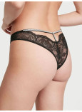 Комплект Білизни зі Стразами Victoria's Secret Very Sexy Shine Strappy Unlined Lace Low-Cut Demi Bra & Shine Strap Cutout Back Brazilian Panty_8