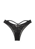 Комплект Білизни зі Стразами Victoria's Secret Very Sexy Shine Strappy Unlined Lace Low-Cut Demi Bra & Shine Strap Cutout Back Brazilian Panty_6