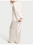 Піжама Victoria's Secret Luxe Satin Double -Breasted Long Pajama Set_2