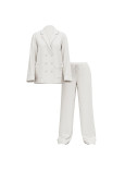 Піжама Victoria's Secret Luxe Satin Double -Breasted Long Pajama Set_3