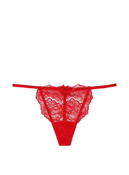 Трусики Стрінги Мереживні Victoria's Secret Dream Angels Lace Adjustable V-String Panty