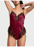 Сатиновий Ромпер Victoria’s Secret Satin Lace High-Leg Romper_1