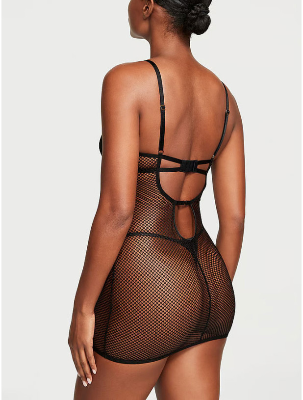 Пеньюар Victoria's Secret Sheer Mesh Slip_5