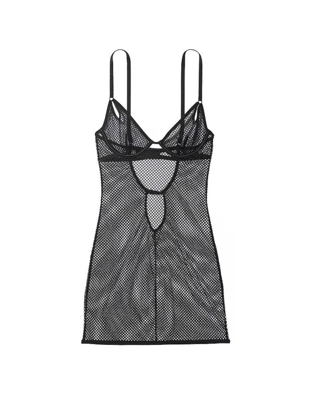 Пеньюар Victoria's Secret Sheer Mesh Slip_3