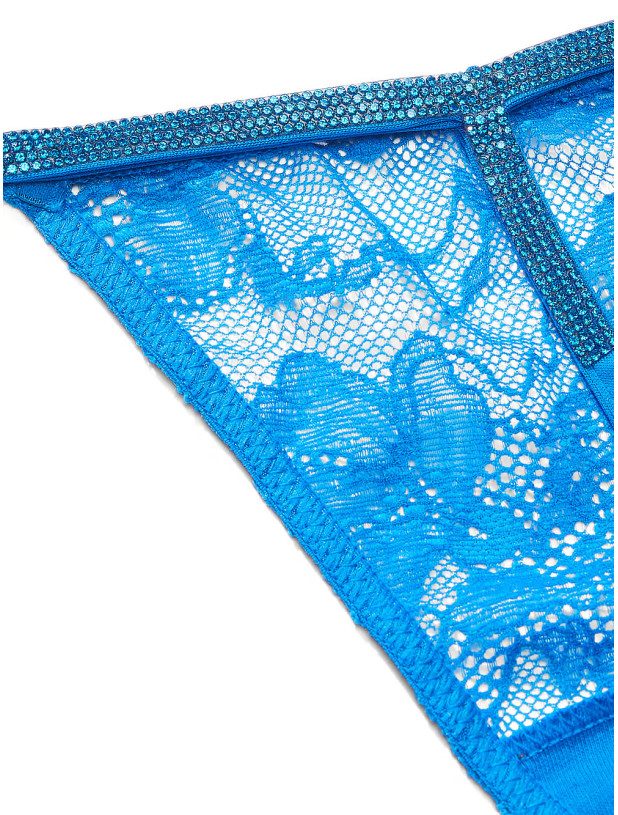 Трусики зі Стразами Victoria's Secret Very Sexy Shine Strap Lace V-String Panty_4