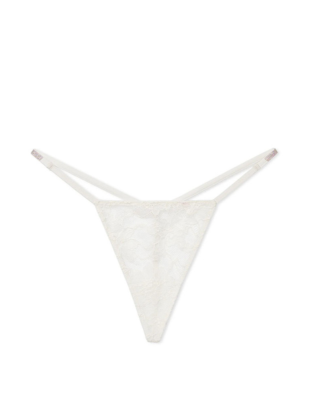 Комплект Білизни зі Стразами Victoria's Secret Very Sexy Shine Strap Lace Scoop Bralette & Very Sexy Shine Strap Lace V-String Panty_5