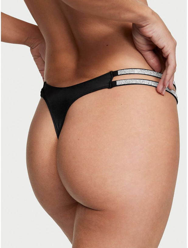 Комплект Білизни зі Стразами Victoria's Secret Very Sexy Shine Cradle Push-Up Bra & Double Shine Strap Smooth Thong Panty_8