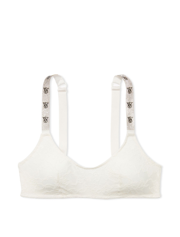 Бюстгальтер-Бралет зі Стразами Victoria's Secret Very Sexy Shine Strap Lace Scoop Bralette_3