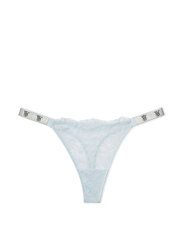Трусики зі Стразами Victoria's Secret Very Sexy Shine Strap Lace Thong Panty_3