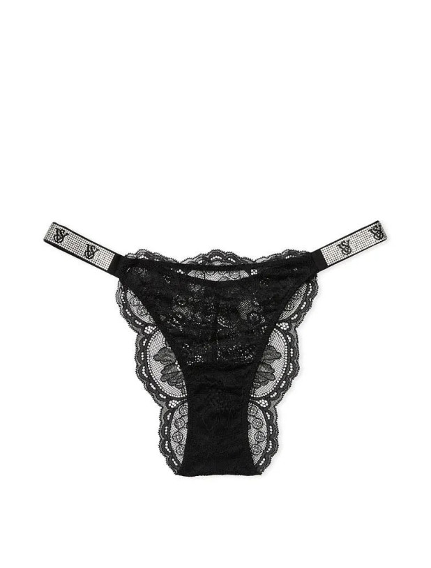 Трусики зі Стразами Бразиліани Victoria's Secret Very Sexy Shine Strap Lace Brazilian Panty_3