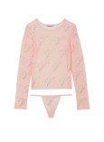 Набір Топ і Трусики Victoria's Secret Very Sexy Shine Mesh 'V' Logo Top & Panty Gift Set_2