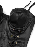 Боді Victoria's Secret Very Sexy Satin Jacquard Lace-Up Strapless Teddy_5