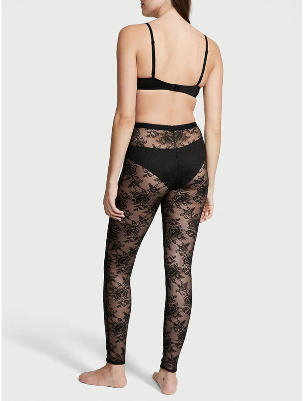 Штани Мереживні Victoria's Secret Very Sexy Victoria's Secret Rose Lace Leggings_6