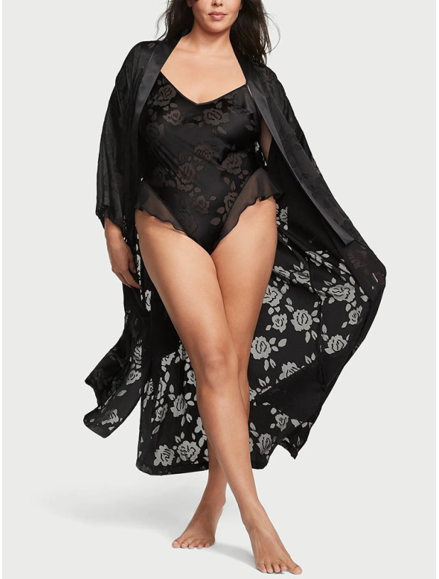 Халат Victoria's Secret VS Archives Burnout Satin Robe_5