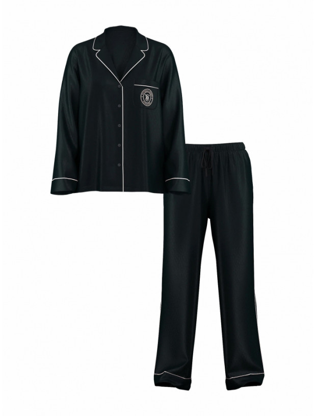 Піжама Victoria's Secret Glazed Satin Long Pajama Set_4