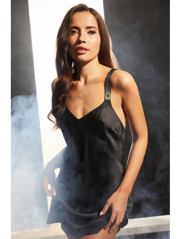Нічна Сорочка зі Стразами Victoria's Secret Very Sexy Scattered Shine Strap Satin Strappy-Back Slip_2