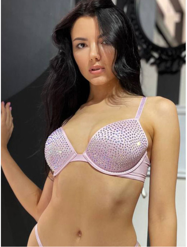Бюстгальтер со Стразами Victoria's Secret Very Sexy Lightly Lined Embellished Demi Bra_3
