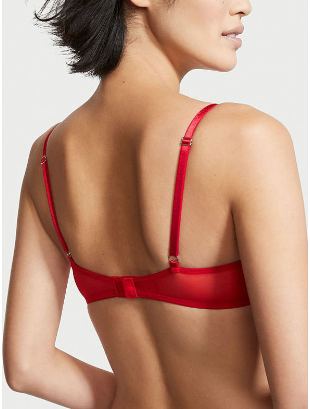 Комплект Білизни зі Стразами Victoria's Secret Dream Angels Wicked Unlined Bow Balconette Bra & Very Sexy Satin Bow Cutout Back Open Panty_5