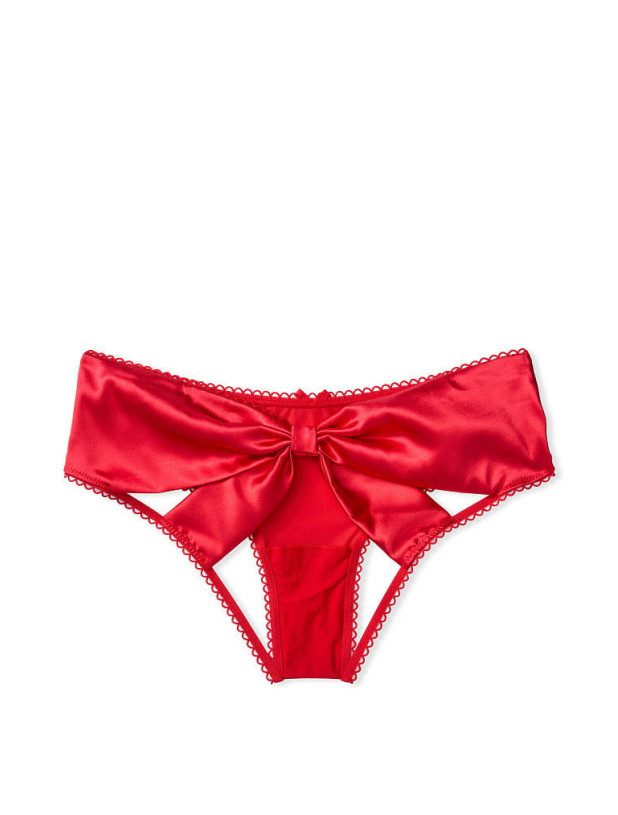 Комплект Білизни зі Стразами Victoria's Secret Dream Angels Wicked Unlined Bow Balconette Bra & Very Sexy Satin Bow Cutout Back Open Panty_7