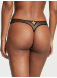 Комплект Білизни Victoria's Secret Very Sexy Faux Patent Leather Strapless Longline Balconette Bra & Midnight Affair Thong Panty_10