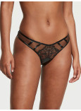 Комплект Білизни Victoria's Secret Very Sexy Faux Patent Leather Strapless Longline Balconette Bra & Midnight Affair Thong Panty_9