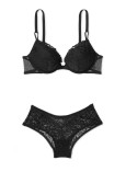 Комплект Білизни Пуш-ап Victoria's Secret Sexy Tee Lace Push-Up Bra & Lacie Mesh Cheeky Panty_2