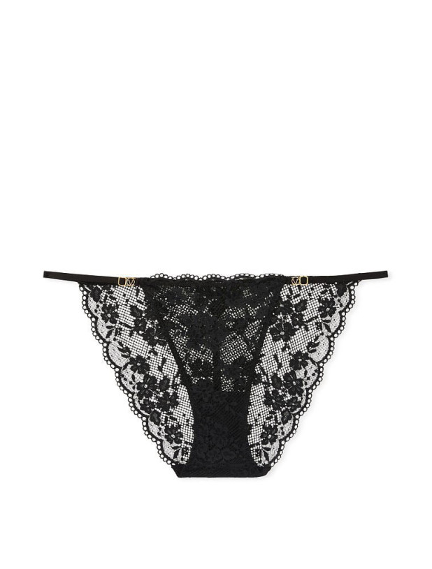 Комплект Білизни Victoria's Secret Love Cloud Lace Lightly Lined Plunge Bra & Lace Adjustable String Bikini Panty_8