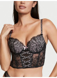 Комплект Білизни Victoria's Secret Dream Angels Lightly-Lined Lace-Up Corset Top & Corded Thong Panty_2