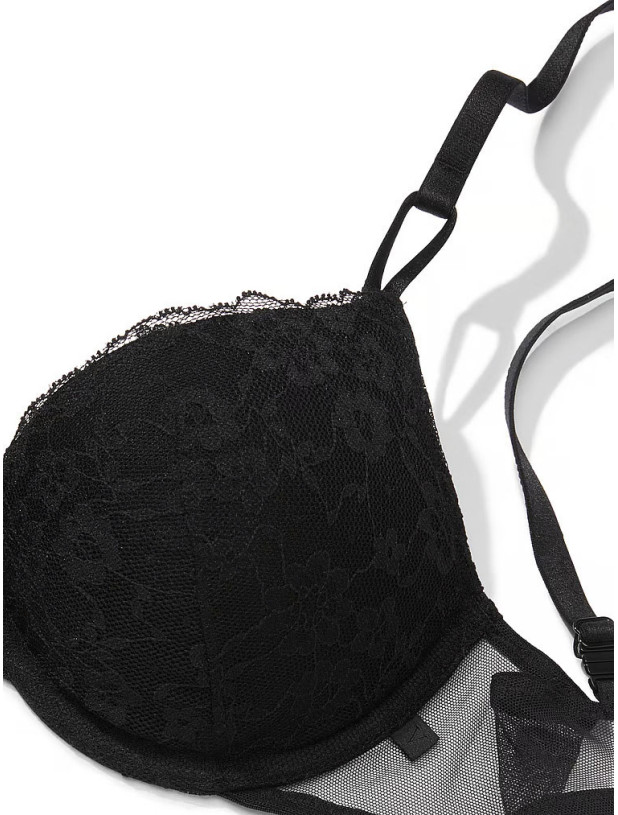 Комплект Білизни Пуш-ап Victoria's Secret Sexy Tee Smooth Push-Up Bra & The Lacie Lace-Up Cheeky Panty_5