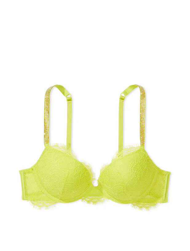 Комплект Білизни зі Стразами Victoria's Secret Very Sexy Lace Shine Strap Push-Up Bra & Brazilian Panty_4