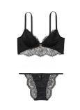 Комплект Білизни з Мереживом Victoria's Secret Very Sexy So Obsessed Unlined Corset Top & Lace String Cheekini Panty_2