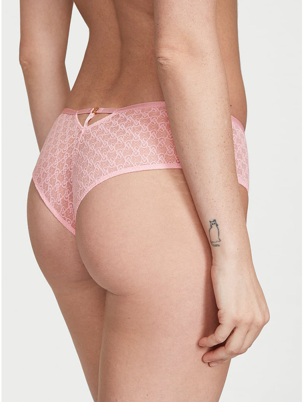 Комплект Білизни Victoria's Secret Very Sexy Icon Mesh Longline Plunge Bra & Lace Cheeky Panty_6