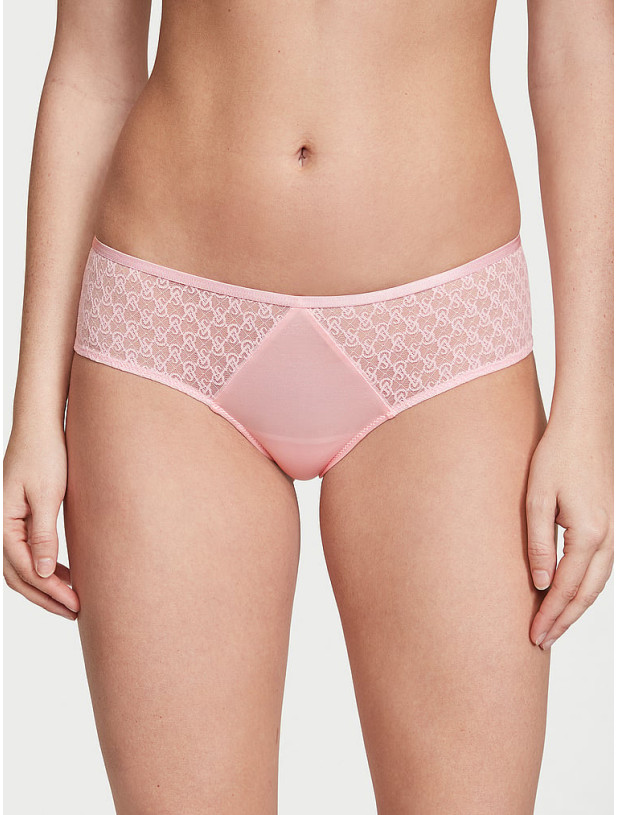 Комплект Білизни Victoria's Secret Very Sexy Icon Mesh Longline Plunge Bra & Lace Cheeky Panty_5