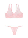 Комплект Білизни Victoria's Secret Very Sexy Icon Mesh Longline Plunge Bra & Smooth Cutout Back Thong Panty_1