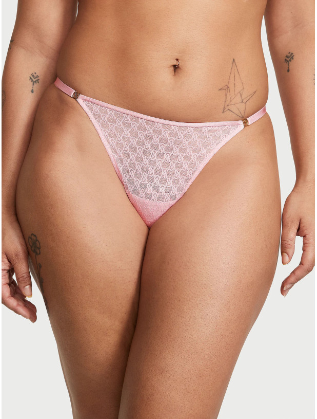 Комплект Білизни Victoria's Secret Very Sexy Icon Mesh Longline Plunge Bra & Smooth Cutout Back Thong Panty_6
