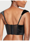 Комплект Білизни з Корсетом Victoria's Secret Dream Angels Lace & Velvet Cap-Sleeve Corset Top & Floral Lace Thong Panty_2