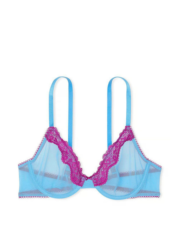 Комплект Білизни Victoria's Secret Tease Unlined Demi Bra & High-Leg Scoop Thong Panty_3