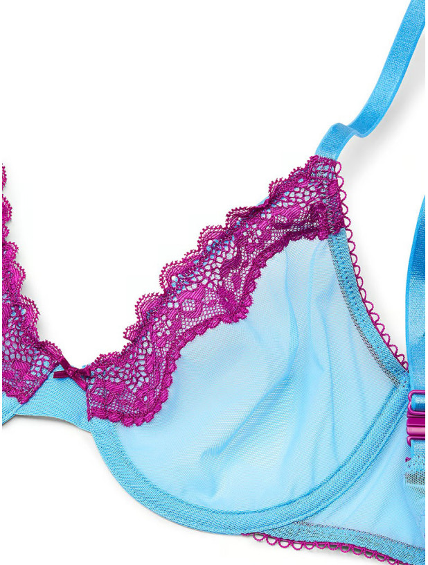 Комплект Білизни Victoria's Secret Tease Unlined Demi Bra & High-Leg Scoop Thong Panty_4