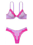 Комплект Білизни Victoria's Secret Tease Unlined Demi Bra & High-Leg Scoop Thong Panty_2