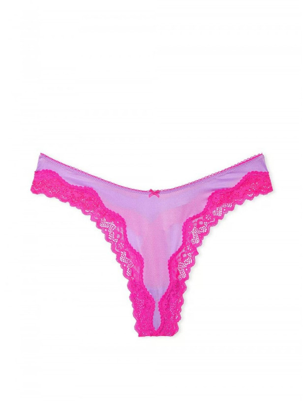 Комплект Білизни Victoria's Secret Tease Unlined Demi Bra & High-Leg Scoop Thong Panty_6