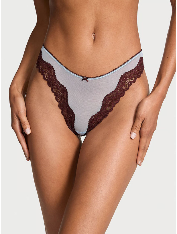 Трусики Стрінги Victoria's Secret Tease High-Leg Scoop Thong Panty_2