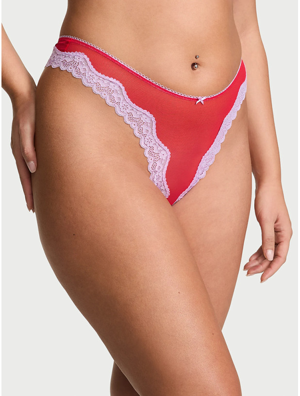 Комплект Білизни Victoria's Secret Tease Unlined Demi Bra & High-Leg Scoop Thong Panty_4