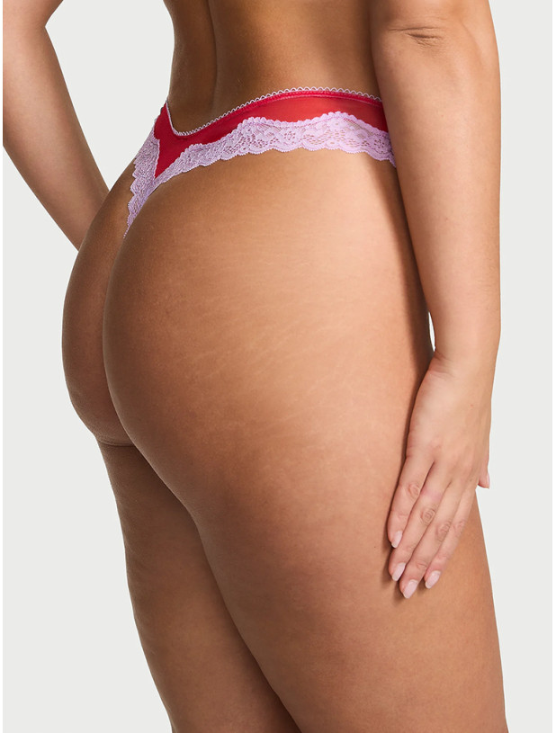 Комплект Білизни Victoria's Secret Tease Unlined Demi Bra & High-Leg Scoop Thong Panty_5