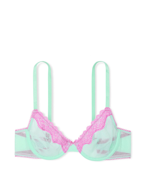 Комплект Білизни Victoria's Secret Tease Unlined Demi Bra & High-Leg Scoop Thong Panty_4