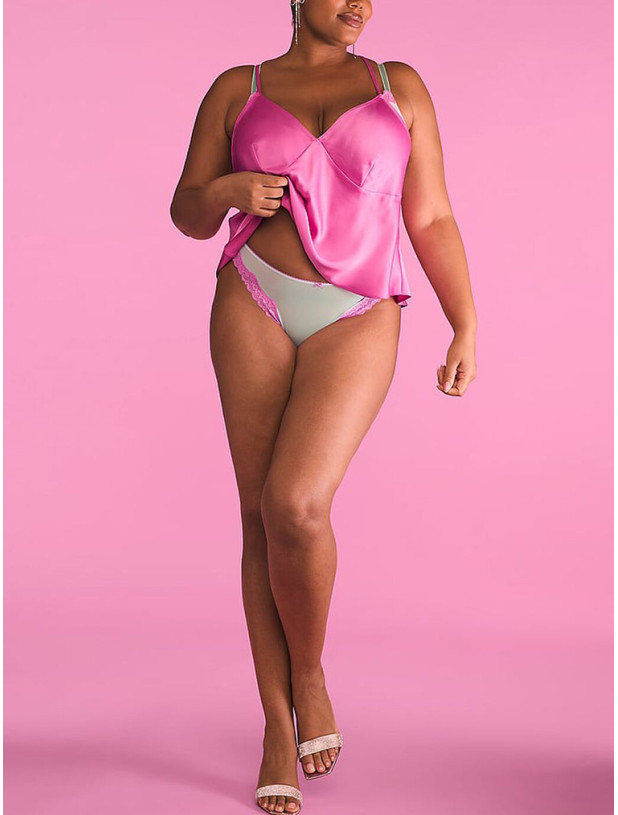 Комплект Білизни Victoria's Secret Tease Unlined Demi Bra & High-Leg Scoop Thong Panty_9