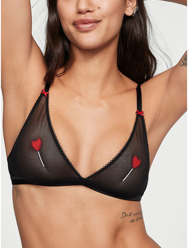 Комплект Білизни Victoria's Secret Tease Wireless Triangle Bralette & Tease High-Leg Scoop Thong Panty_3