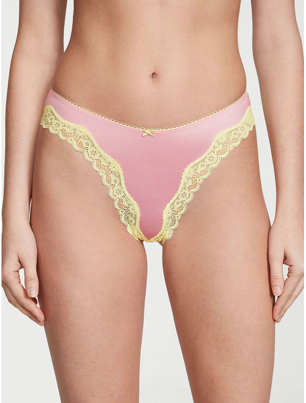 Комплект Білизни Victoria's Secret Tease Wireless Triangle Bralette & Tease High-Leg Scoop Thong Panty_5