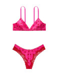 Комплект Білизни Victoria's Secret Tease Wireless Triangle Bralette & Tease High-Leg Scoop Thong Panty_2